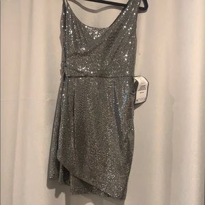 Macy's one shoulder cocktail dress